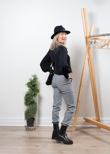 Jolie joggers - houndstooth