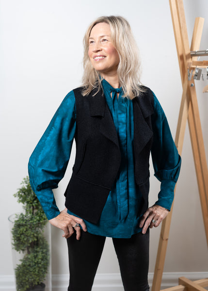 Sylvia vest - boiled wool