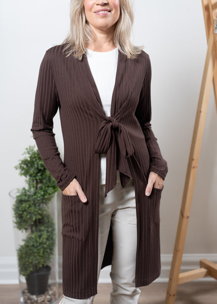Uliva cardi - rib knit
