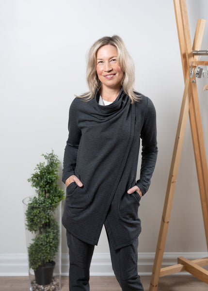 Galina cardi - bamboo fleece